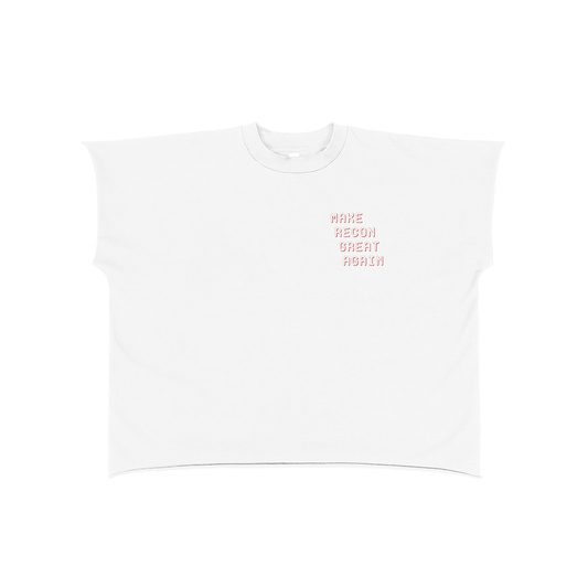 Raw Edge Boxy Non-Shrink T-Shirt