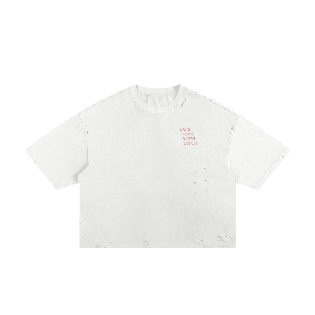 Classic frayed boxy tee