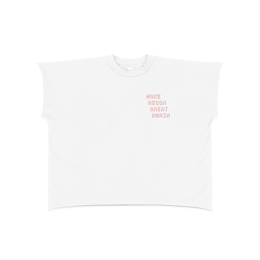 Raw Edge Boxy Non-Shrink Shirt