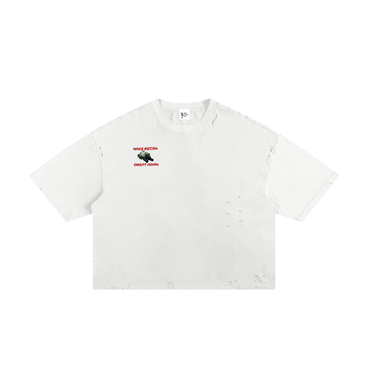 Classic Frayed Boxy Tee 2